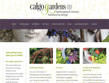Tablet Screenshot of calgogardens.com